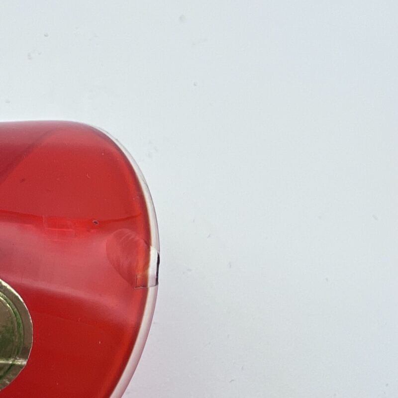 Vaso porta fiori in vetro rosso trasparente vasetto stretto monofiore di Murano Vetri e Cristalli