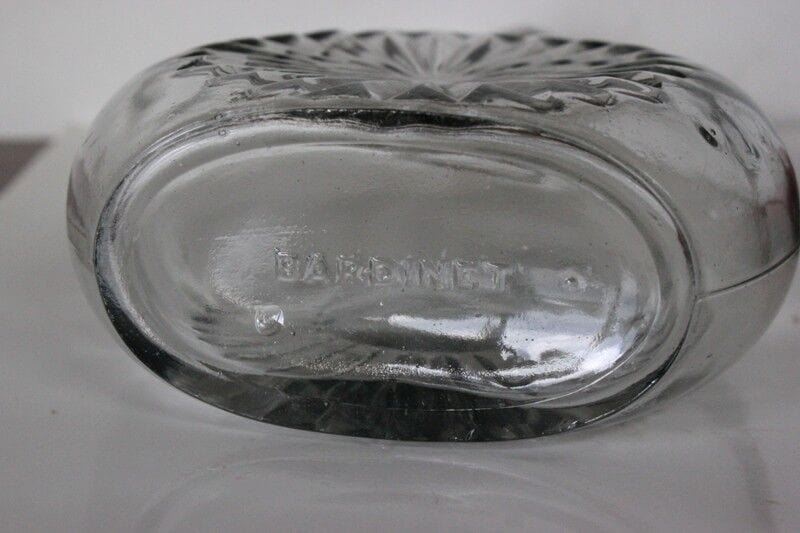 VECCHIA BOTTIGLIA IN VETRO BRANDY BARDINET  VINTAGE GLASS BOTTLE H cm 21 Pubblicità vintage