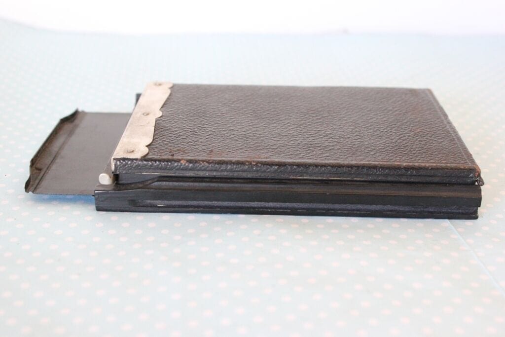 VECCHIO PORTA LASTRA PER FOTOCAMERA D'EPOCA / ANTICO MATERIALE FOTOGRAFICO Attrezzi e Strumenti