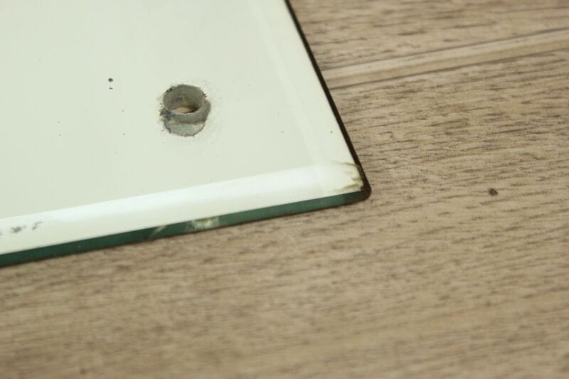 Vecchio specchio sagomato antico senza cornice specchiera da parete liberty Complementi d'arredo