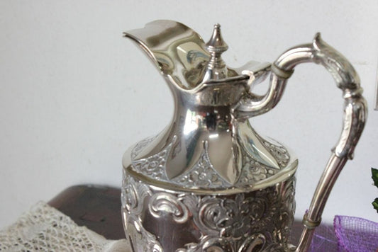 VERSATOIO ANTICO IN SHEFFIELD JAMES DIXON & SONS  CARAFFA INGLESE EP. 800 TEIERA Sheffield & Argento
