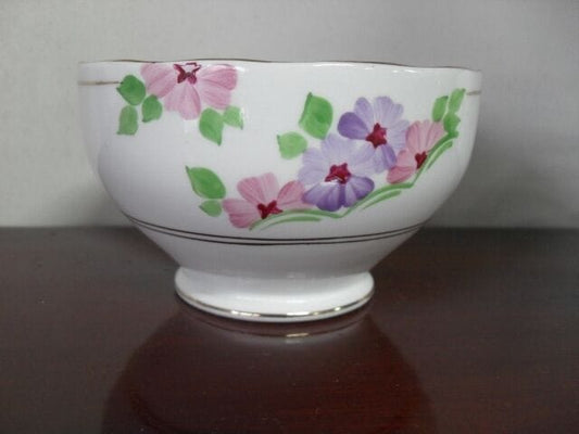 ZUCCHERIERA D'EPOCA IN PORCELLANA BONE CHINA ROSLYN  - CIOTOLA ANNI '40 - TAZZA Ceramiche e Porcellane