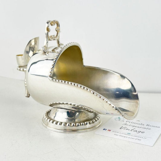 Zuccheriera in Argento silver plated stile Antico 800 carboniera con paletta Sheffield & Argento