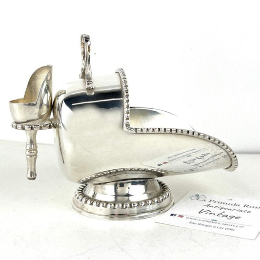 Zuccheriera in Argento silver plated stile Antico 800 carboniera con paletta Sheffield & Argento