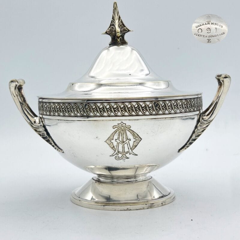 Zuppiera antica in argento sheffield ciotola legumiera silver plate alzata 800 Sheffield & Argento